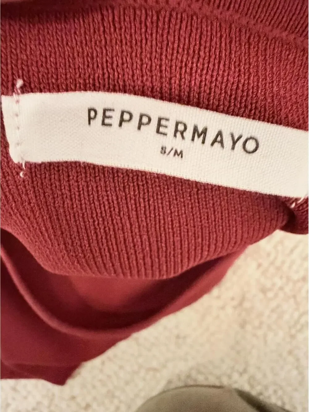 PEPPERMAYO Holly Knit Set Red Daisy Floral‎ Tank Top (S/M) & Mini Skirt (XS/S)
